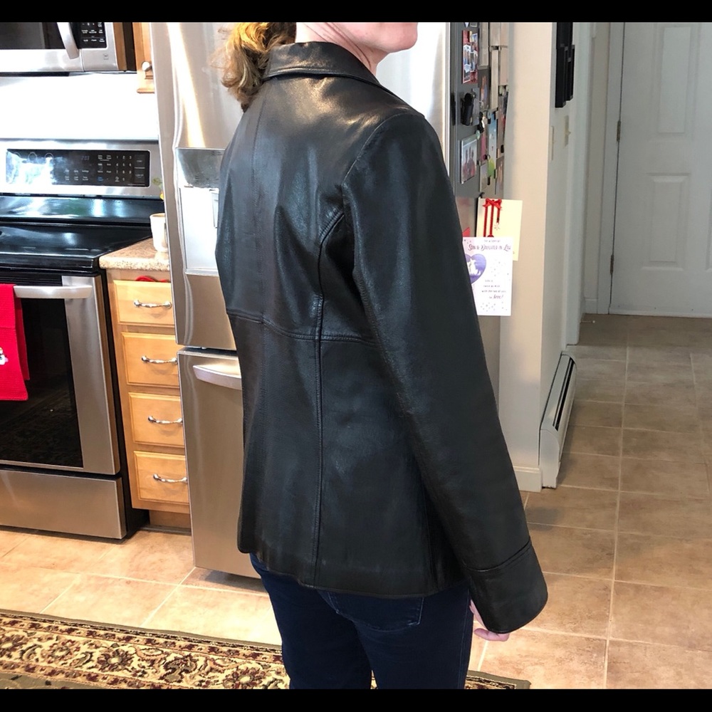 Wilsons Maxima Leather Jacket Coat Black Size Medium - Picture 17 of 17
